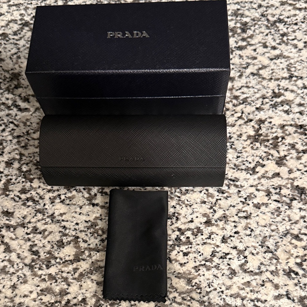 Prada Women’s Cat Eye Glasses in Brown Tortoise with Teal side pieces - Picture 9 of 9